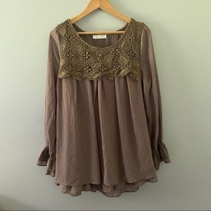 Entro crochet bell long sleeves